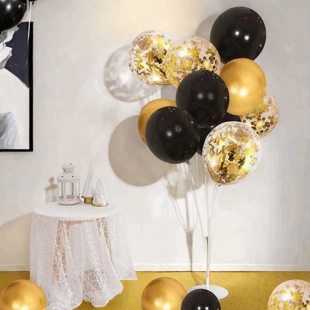 White and Gold Party Balloon Set