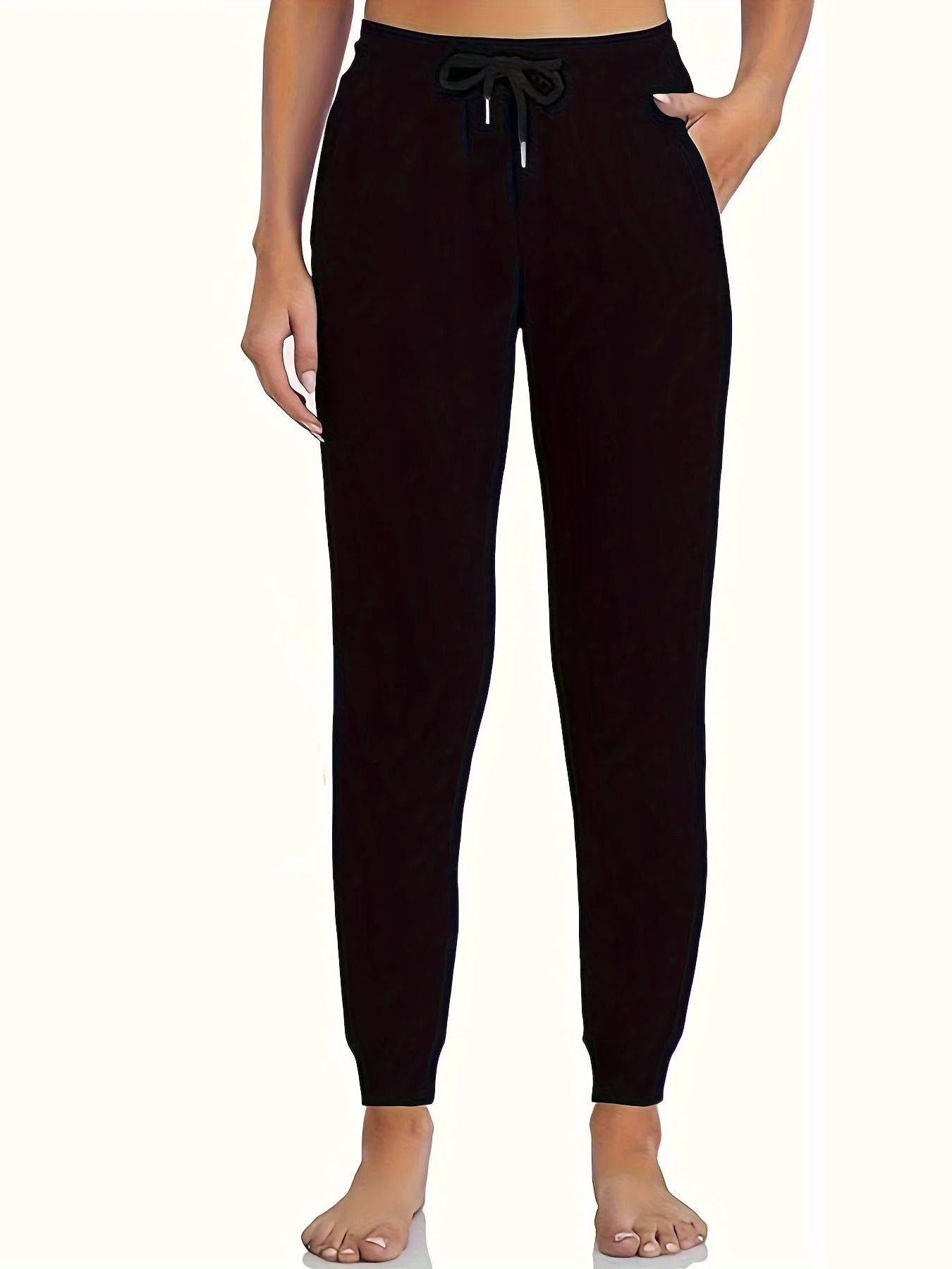 Women Sherpa Lined Sweatpants with Pockets