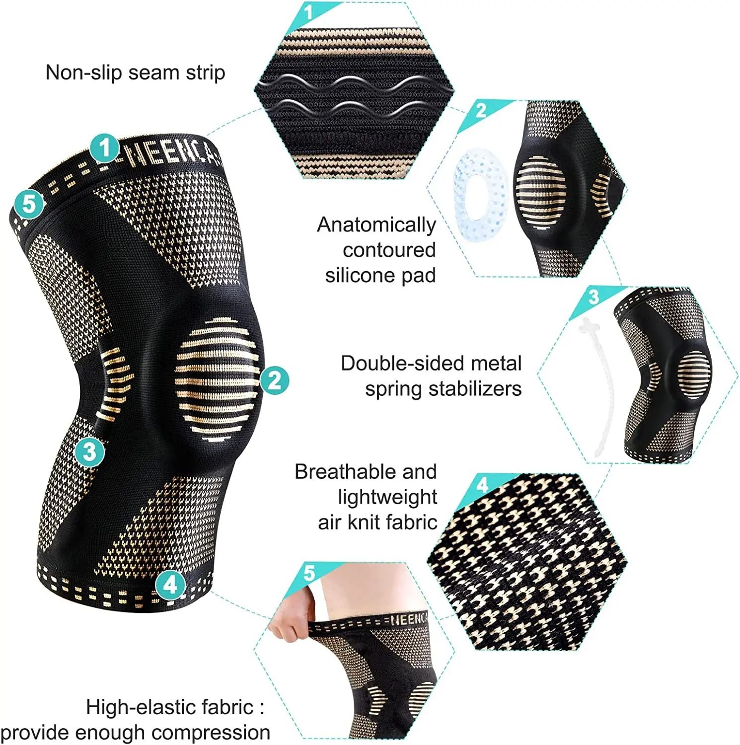 Copper Infused Professional Performance Knee Stabilizer