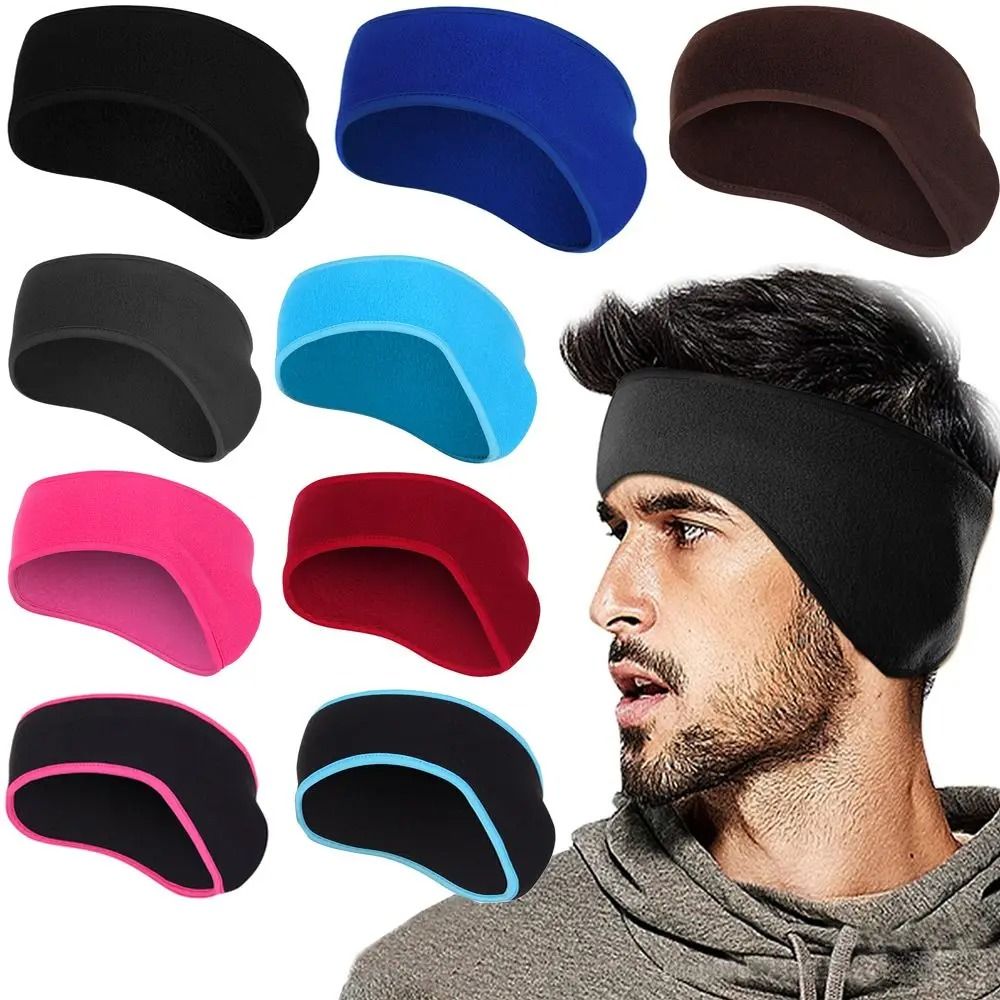 Fleece Winter Ear Warmer Headband for Outdoor Sports and Cold Weather Comfort