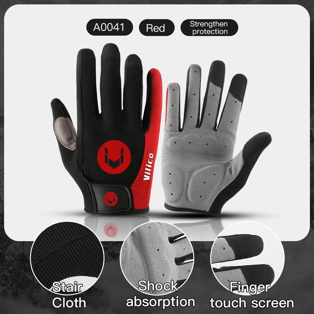 Autumn Winter Cycling Gloves with Touch Screen and Shock Protection