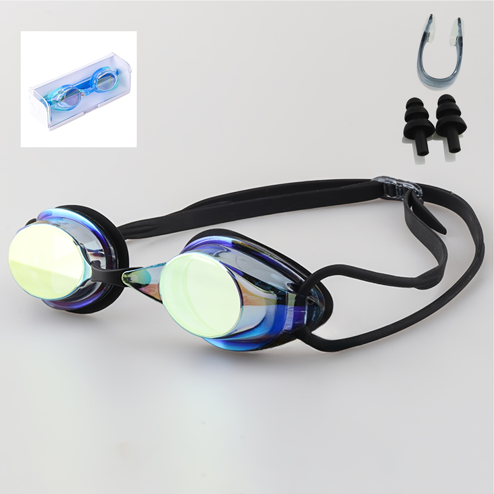 Hydro Clear Racing Swim Goggles Anti Fog Waterproof Competition Fit