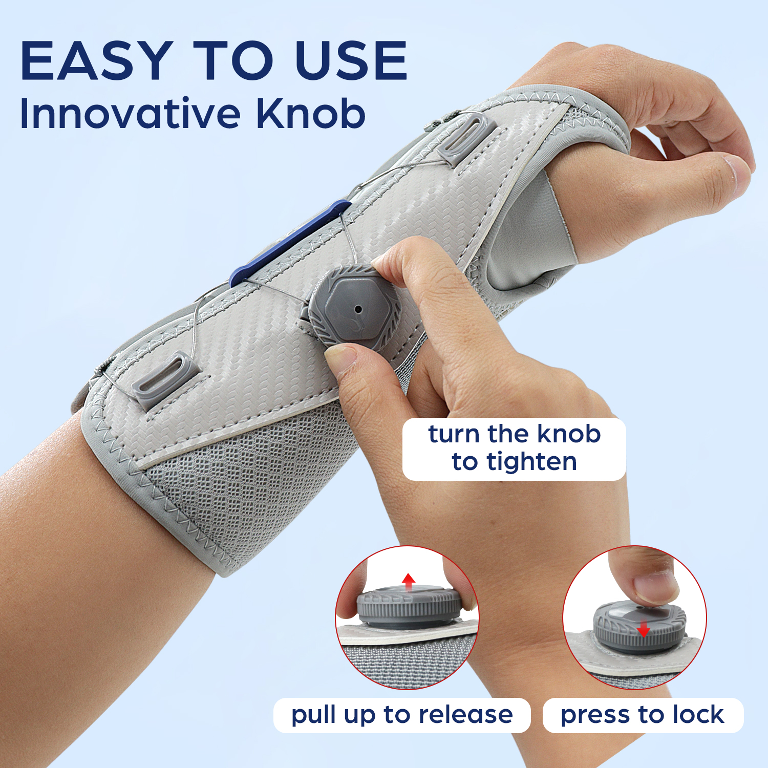 Carpal Tunnel Wrist Brace Support, Adjustable Hand Brace for Men & Women, Sprained Arthritis Pain Wrist Splint Sleeves