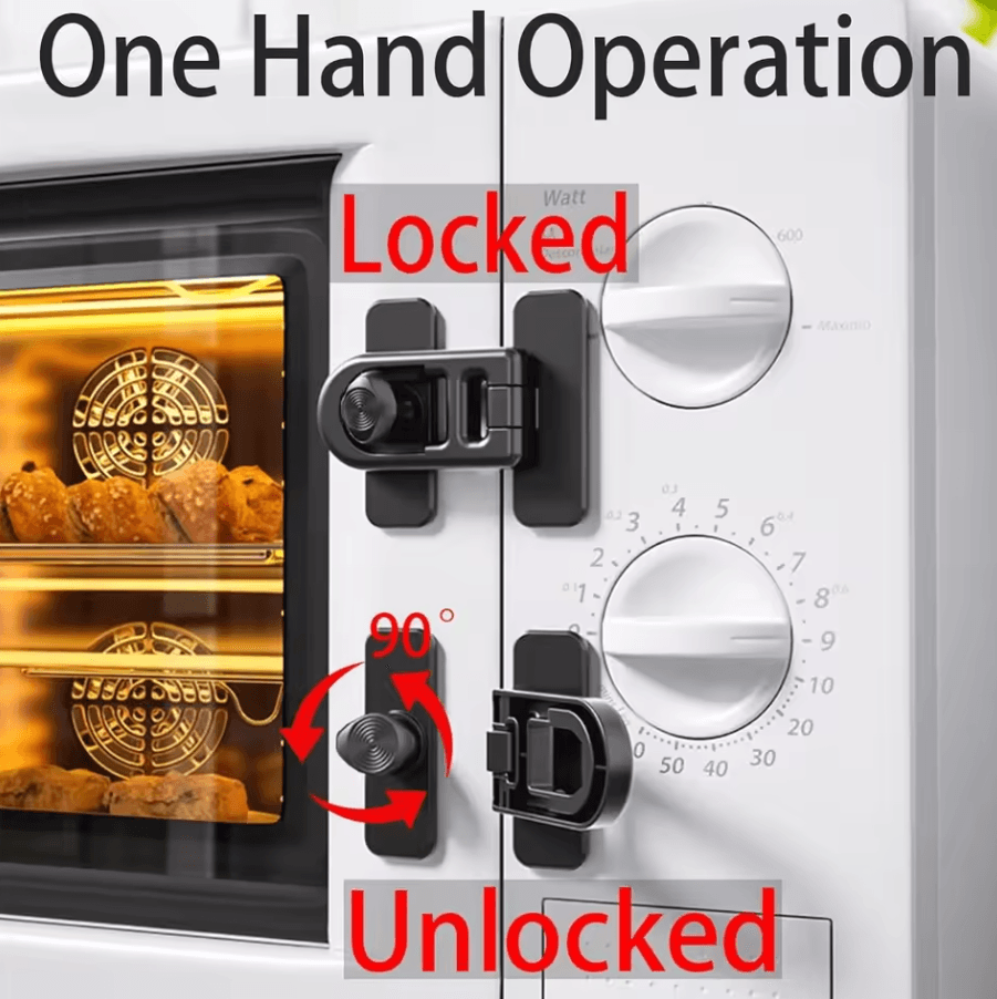 Fridge Child Safety Lock Refrigerator & Freezer Door Lock Baby Proofing Strap