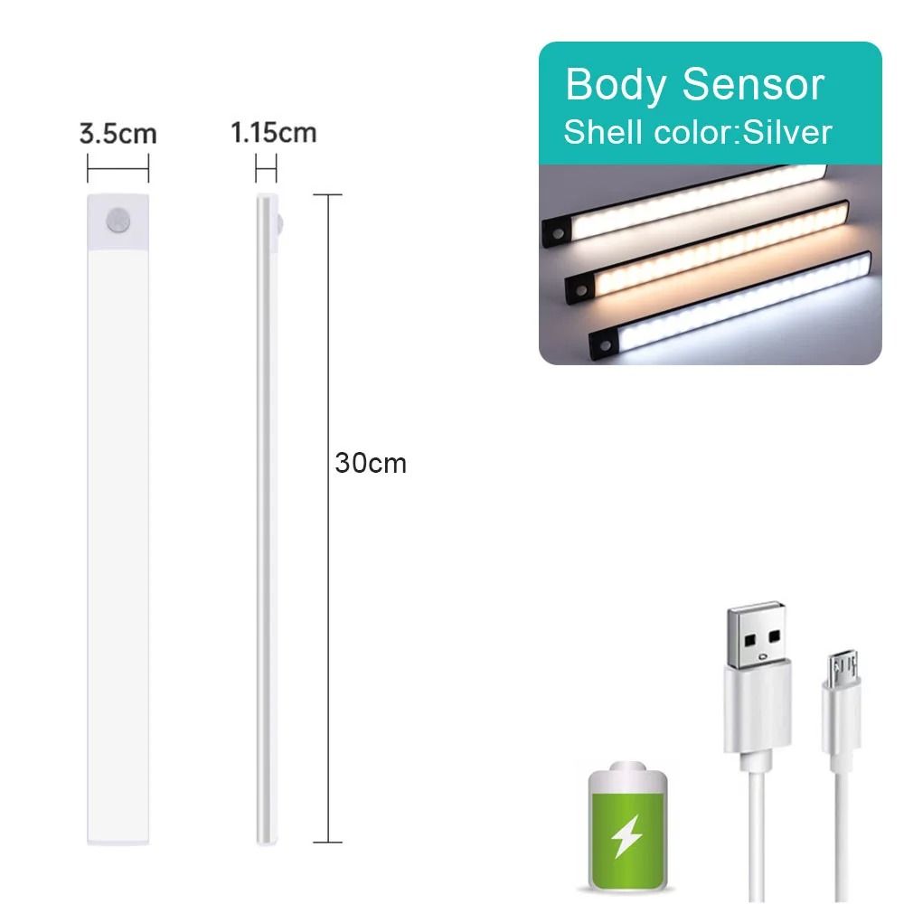 Ultra-Thin Magnetic Wireless LED Smart Night Light