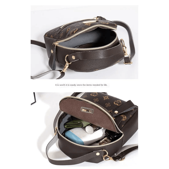 Floral Canvas Backpack Lightweight School Bag for Women