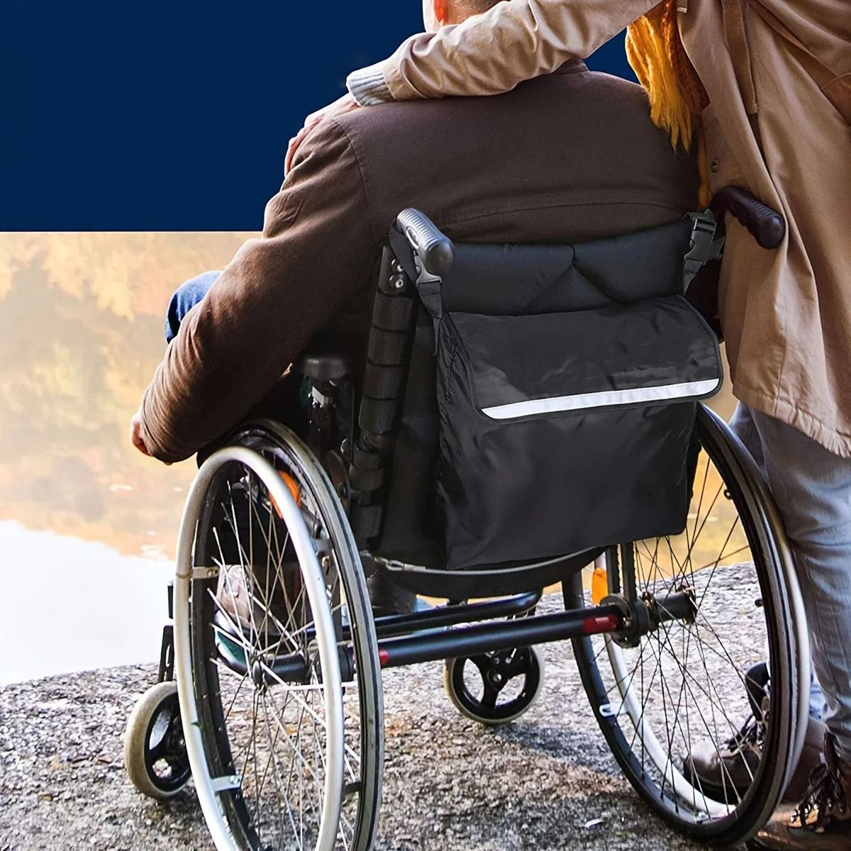 Heavy-Duty Wheelchair and Electric Scooter Rear Storage Bag