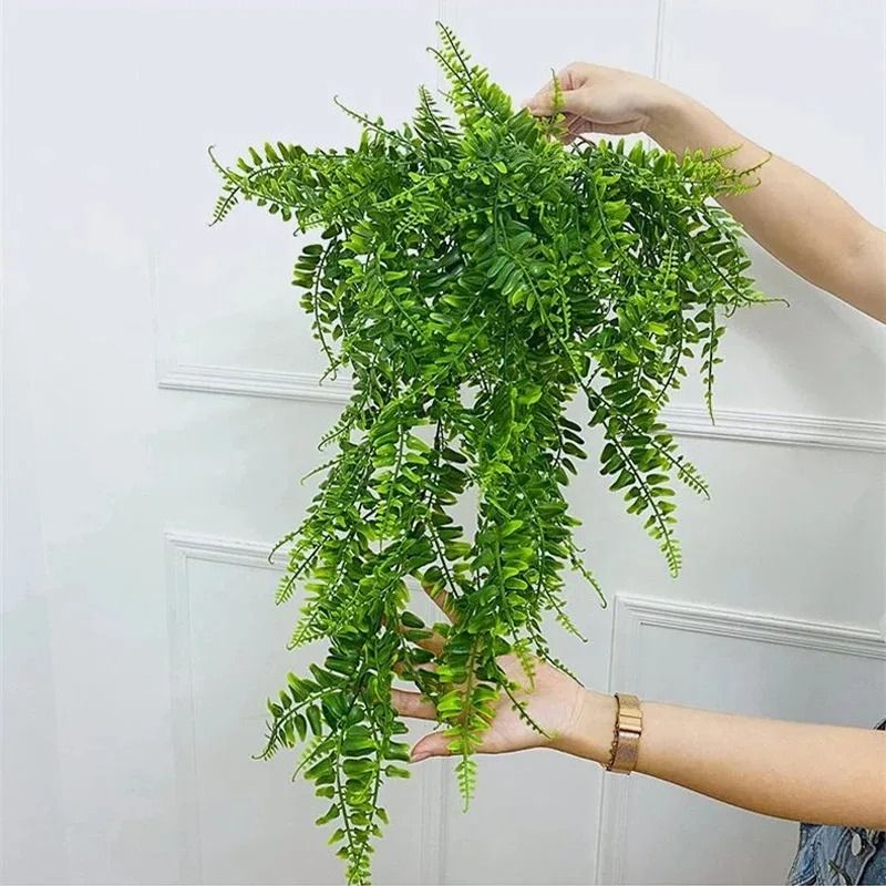 2pcs 35-Inch Persian Fern Hanging Vines – Lush Artificial Greenery for Home, Wall, Wedding, and Party Decor