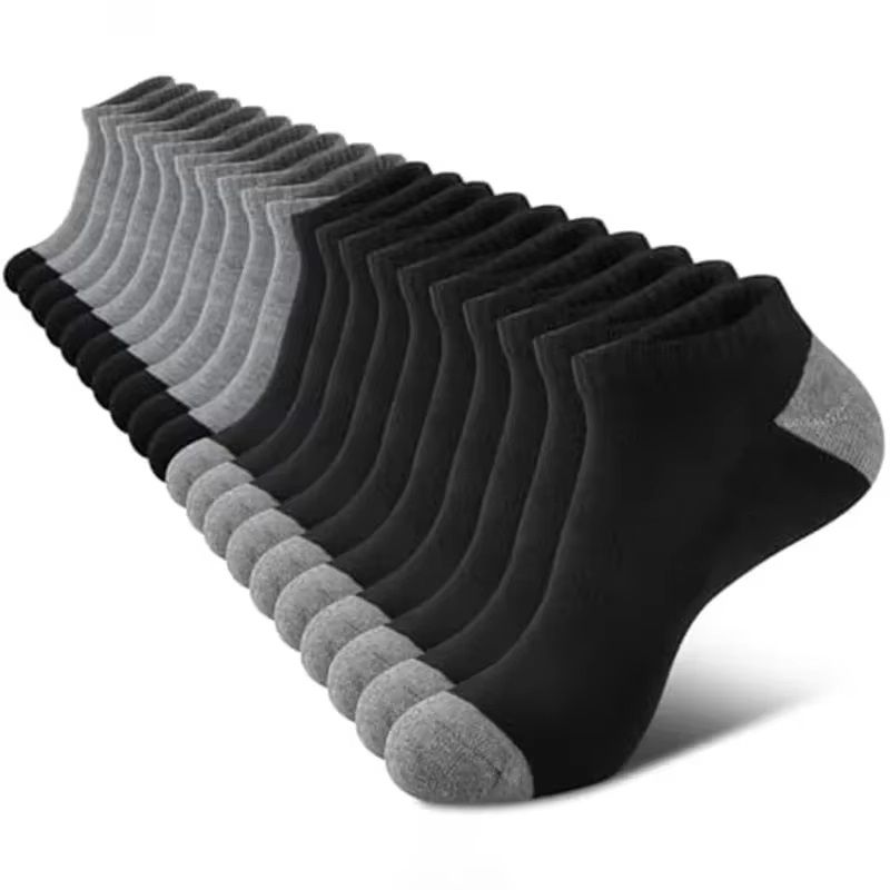 Comfortable Breathable Socks, Sweat Absorbing, Odor Proof Low Cut, Solid Color Socks for Outdoor Activities