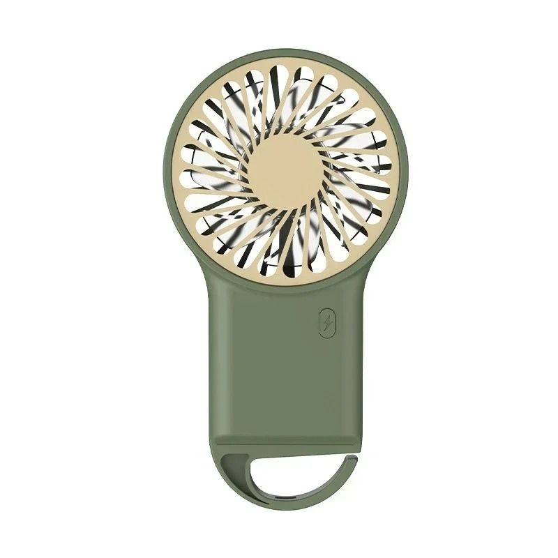 Foldable Handheld Mini Fan USB Rechargeable Desktop Fan with Hook