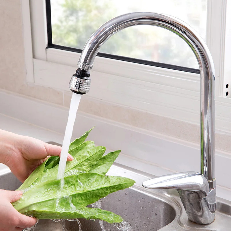 Water-Saving Rotating Anti-Splash Extender Aerator for Universal Kitchen & Bathroom Use