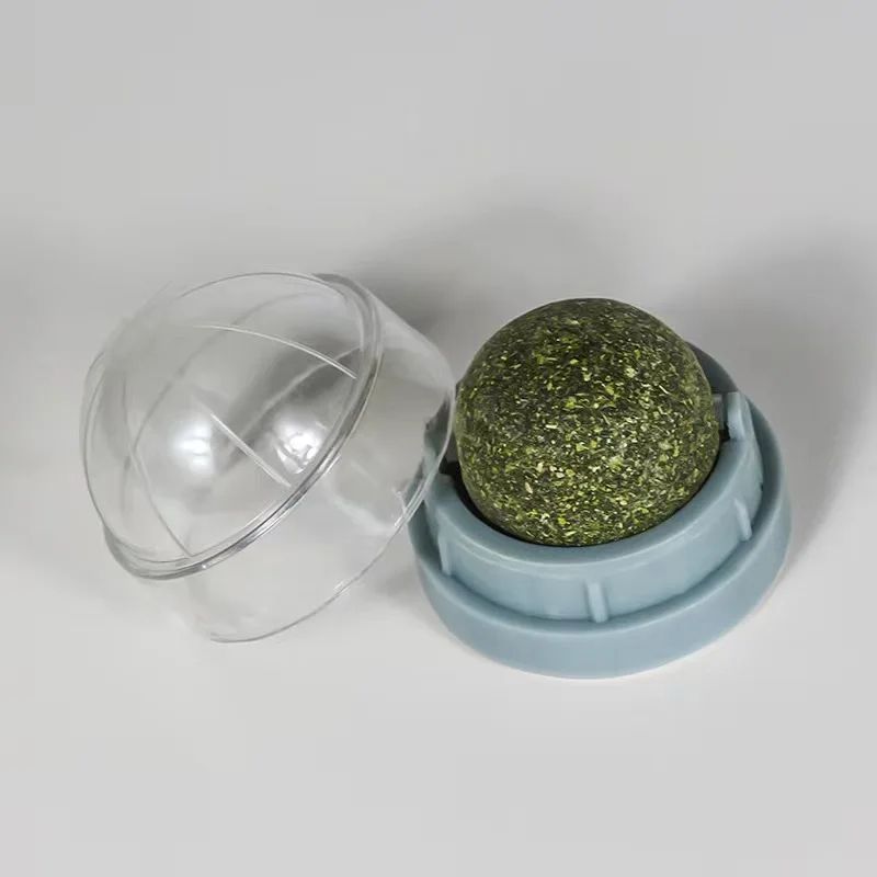 Wall-Mounted Catnip Ball Toy – Natural Cat Grass Treat & Self-Grooming Scratcher