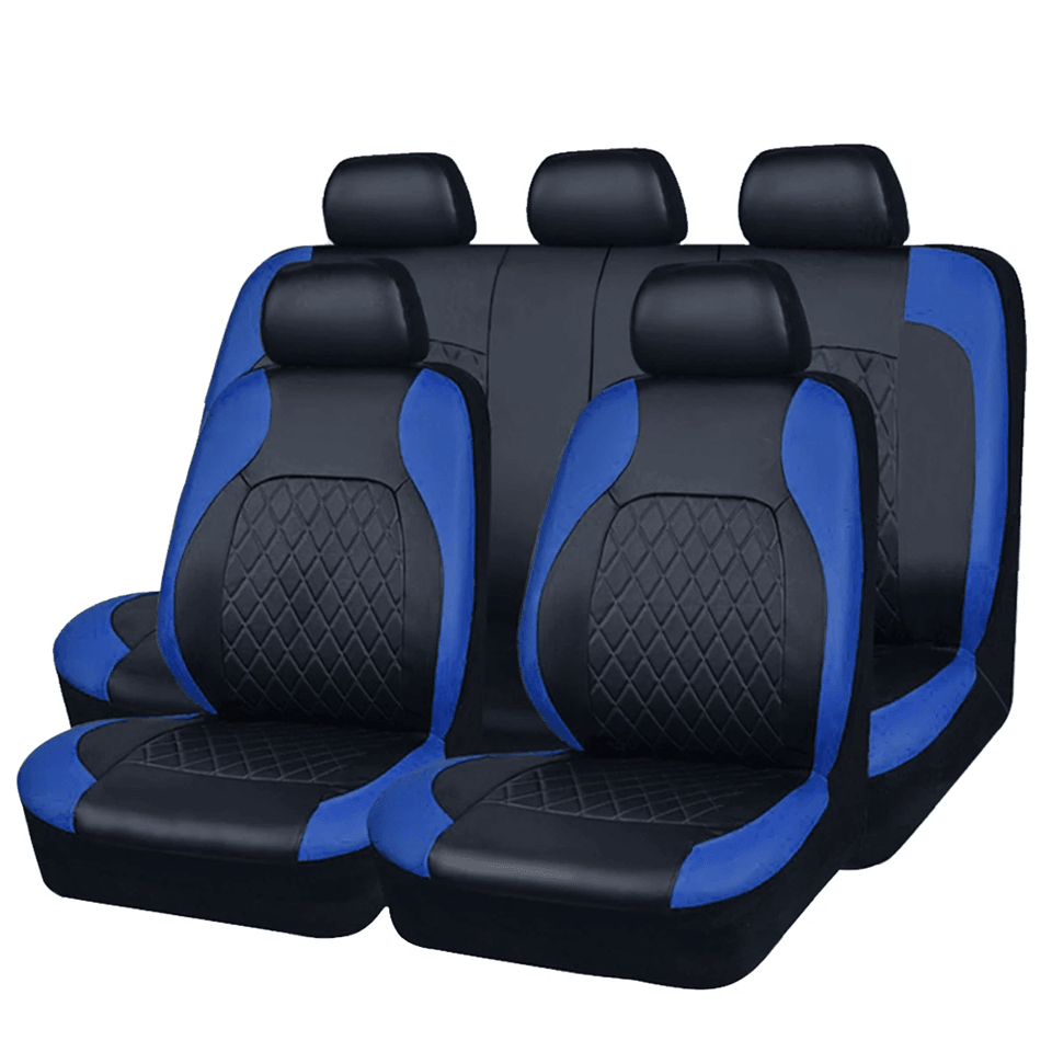 All Season PU Leather Car Seat Covers Waterproof Full Surround Universal Fit