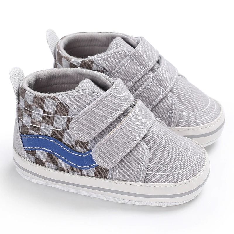Soft Canvas Baby Walking Shoes with Flexible Sole