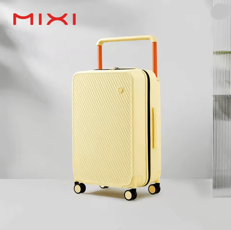 Mixi Wide Handle Hardside Luggage with Spinner Wheels and TSA Lock