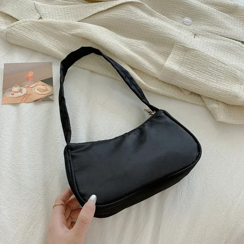Retro PU Leather Womens Underarm Shoulder Handbag Casual Top Handle Bag