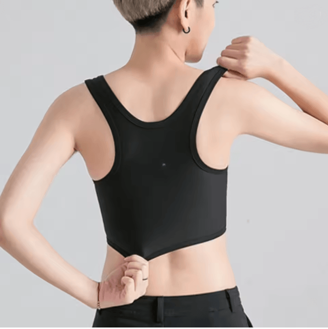 Breathable Chest Binder Wireless Compression Vest for Daily Comfort
