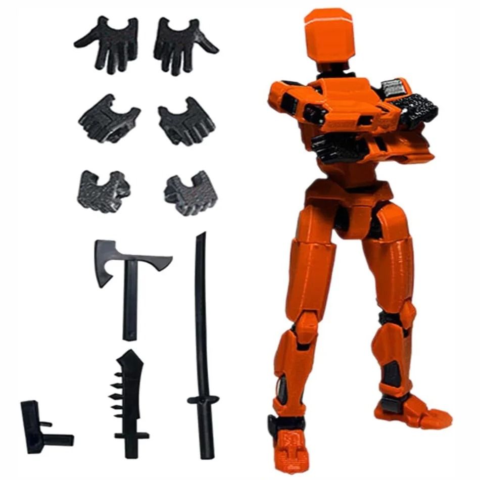 3D Printed Posable Mannequin Action Figure Multi Jointed Robot Model