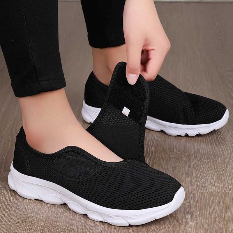 Wide Orthopedic Walking Shoes – Adjustable Diabetic Shoes for Swollen & Sensitive Feet