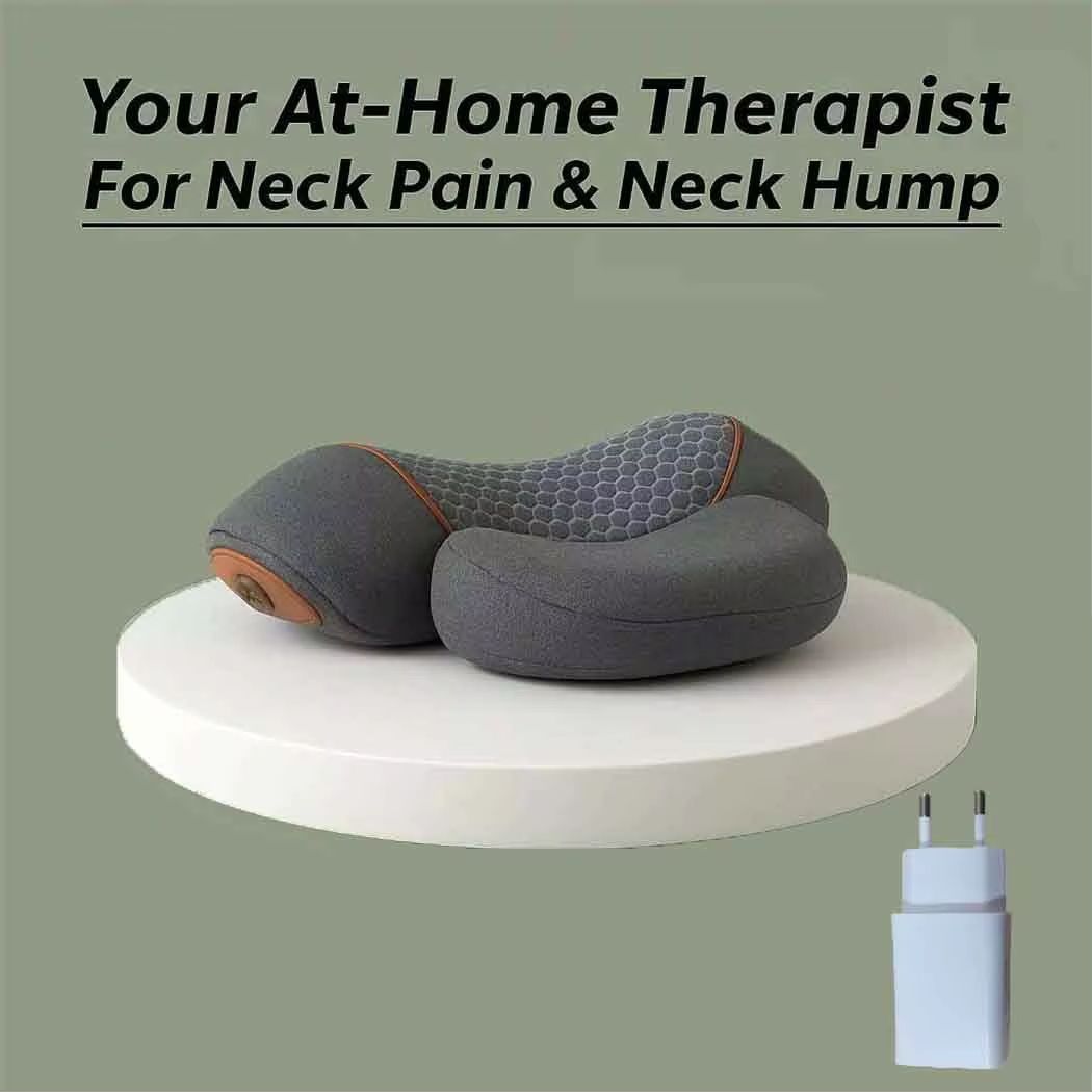Okayso Electric Neck Massager Pillow with Heat, Vibration & Cervical Traction