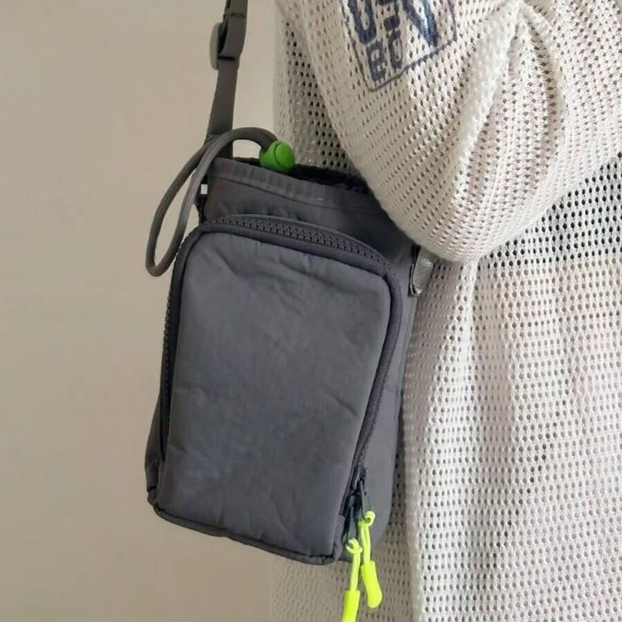 Minimalist Nylon Phone Bag Shoulder Crossbody for Women