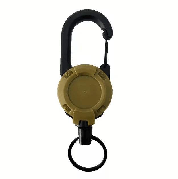 SteelGuard Heavy Duty Retractable Keychain with Carabiner