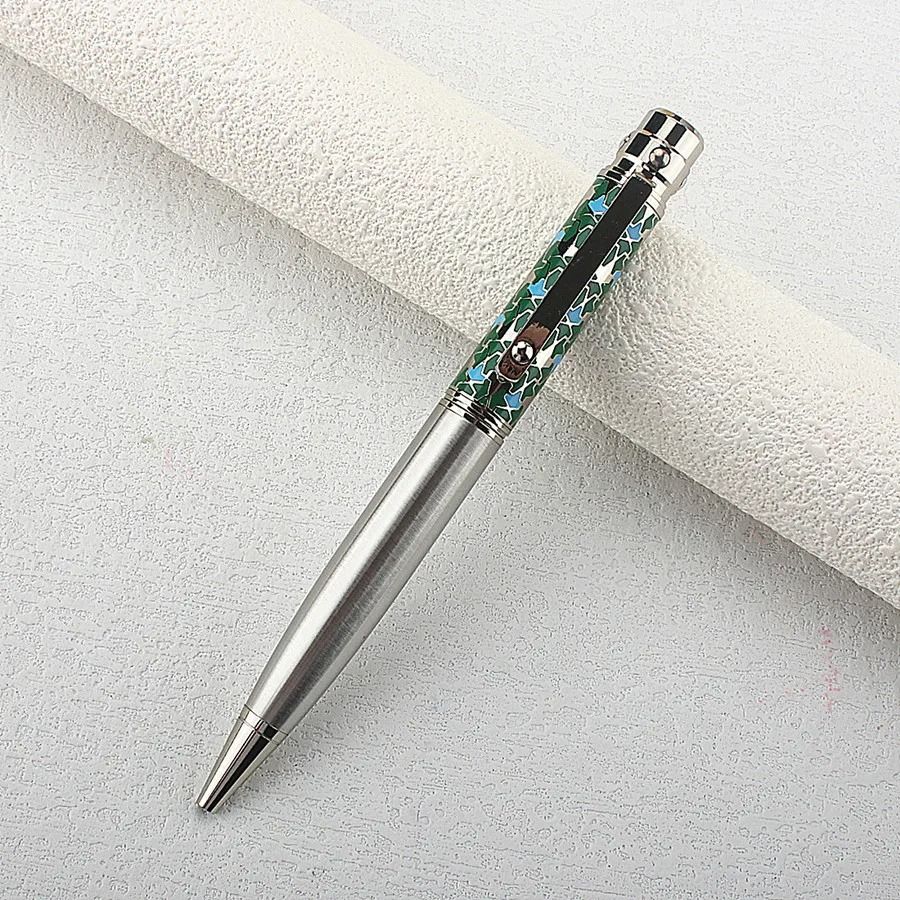 ExecutivePro Luxury Rollerball Pen Metal Business Writing Pen Blue Ink Office Gift Pen