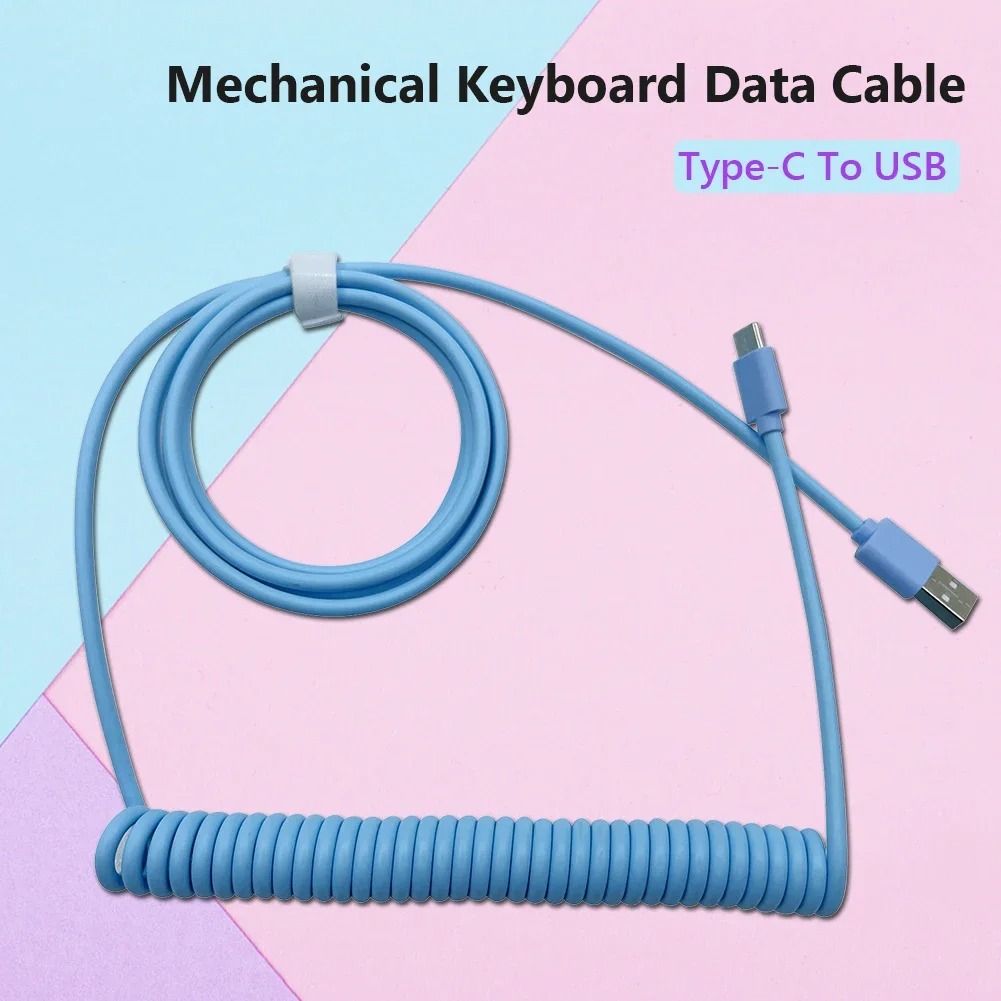 Mechanical Keyboard Coiled Type C to USB Extension Cable