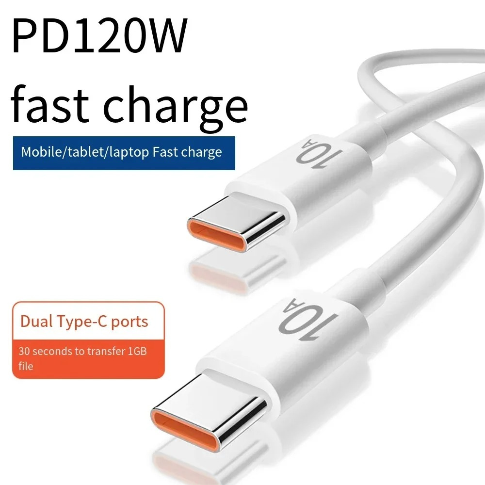 Type C To Type C Cable USB C Data Cord Super Fast Charging Charger High Speed Quick Transfer