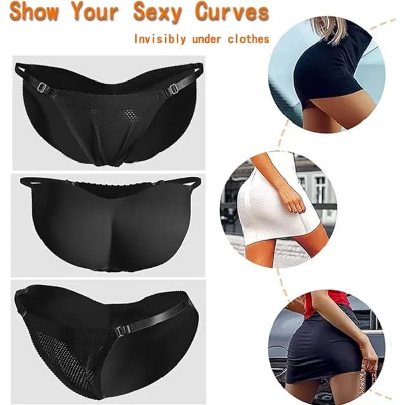 Women's Padded Butt Lifter Shapewear Panties – Seamless Hip Enhancer Booty Shaper Underwear