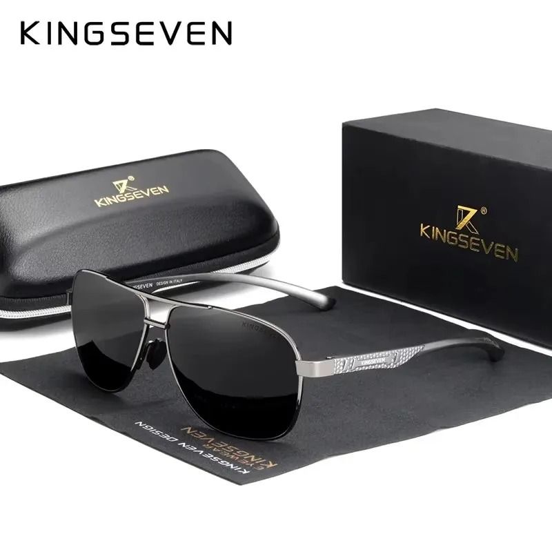 Polarized Aluminum Sunglasses UV400 HD Lens Pilot Eyewear with Photochromic Night Vision Protection