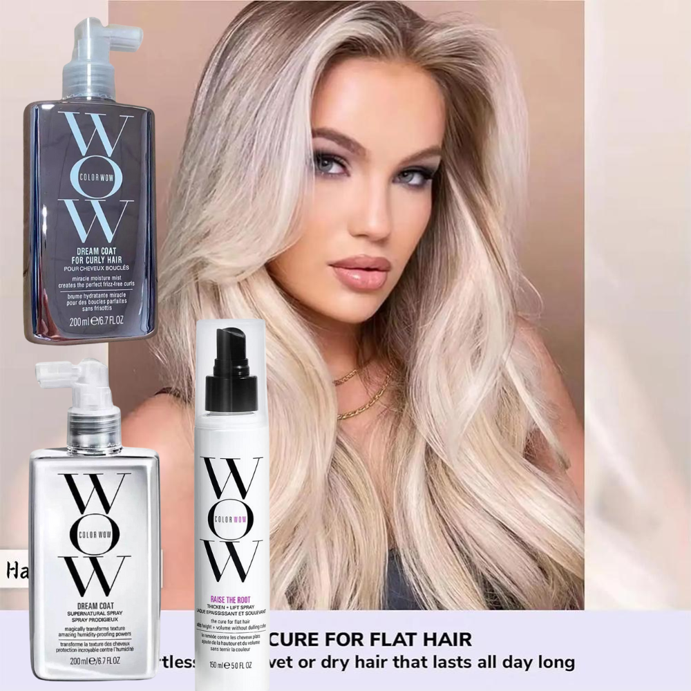Powerful Ultra Moisturising Shampoo & Conditioner, Fluffy Setting Spray, Anti-Moisture Solution For Extremely Frizzy