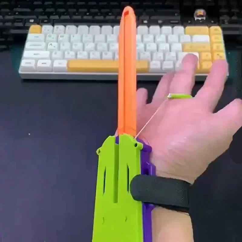 Interactive Parent-Child Telescopic Sword Toy, Multiplayer Battle Game for Stress Relief and Fidget Play