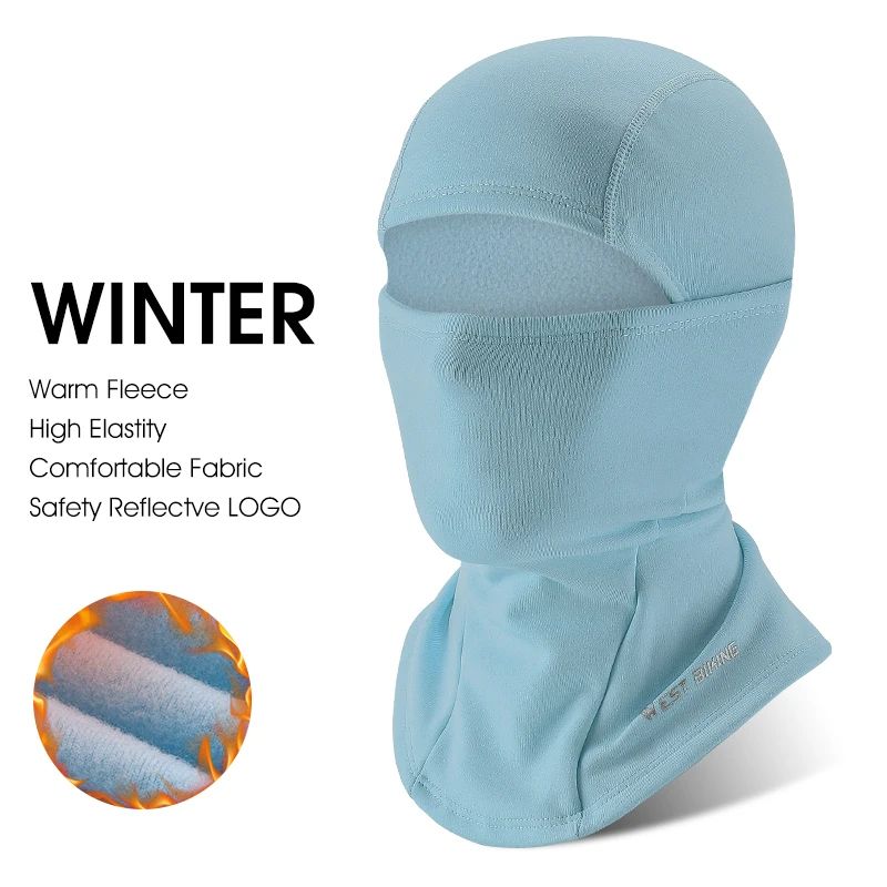 WEST BIKING Winter Fleece Balaclava Windproof Thermal Face Mask