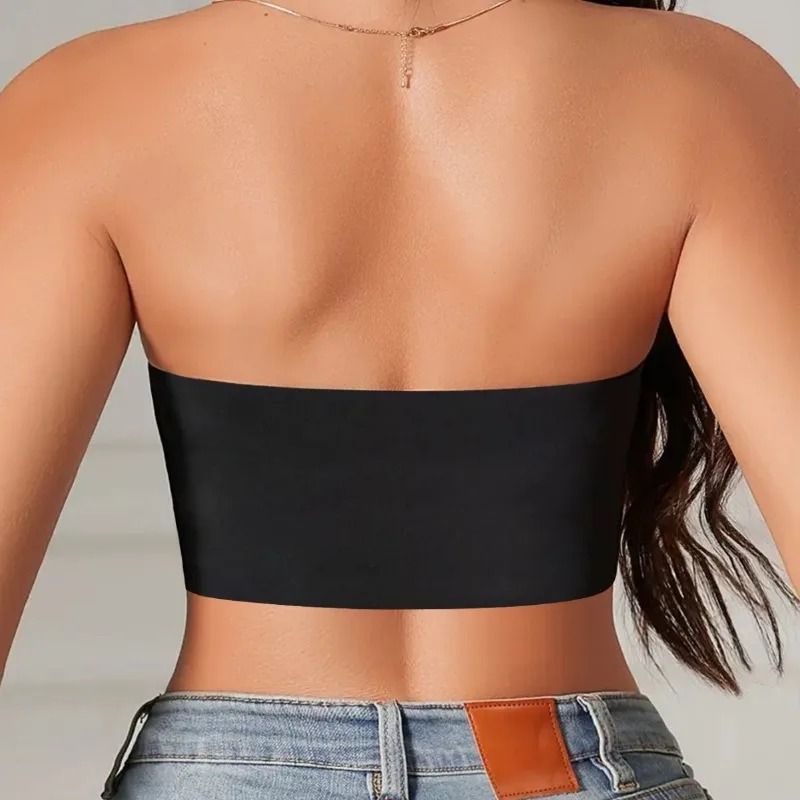 Seamless No-Padding Strapless Push-Up Bra