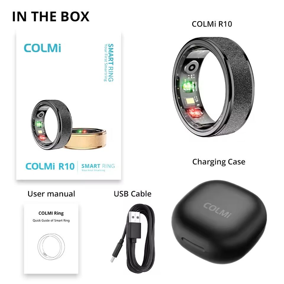COLMI R10 Smart Ring Health Tracker with Charging Case