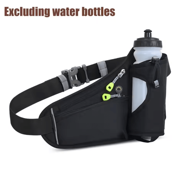 HydraMove Adjustable Running Waist Bag with Water Bottle Holder