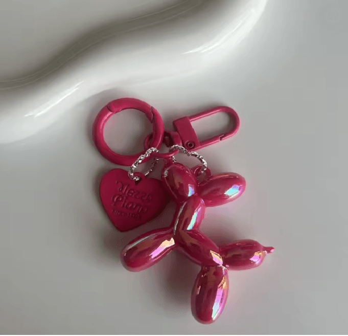 Jelly Balloon Dog Keychain Pendant