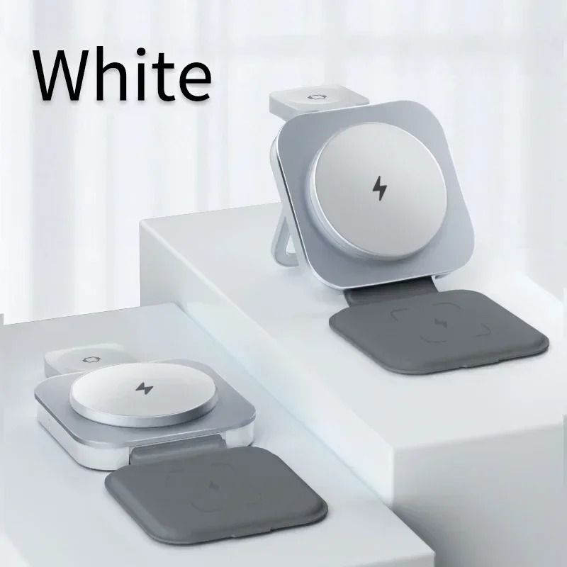 Metal 3-in-1 Foldable Magnetic Wireless Charging Station