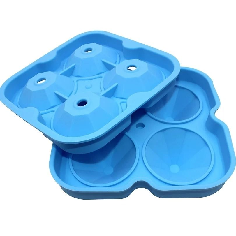 Luxury Diamond-Shaped Ice Cube Mold – Professional DIY Cocktail Tray