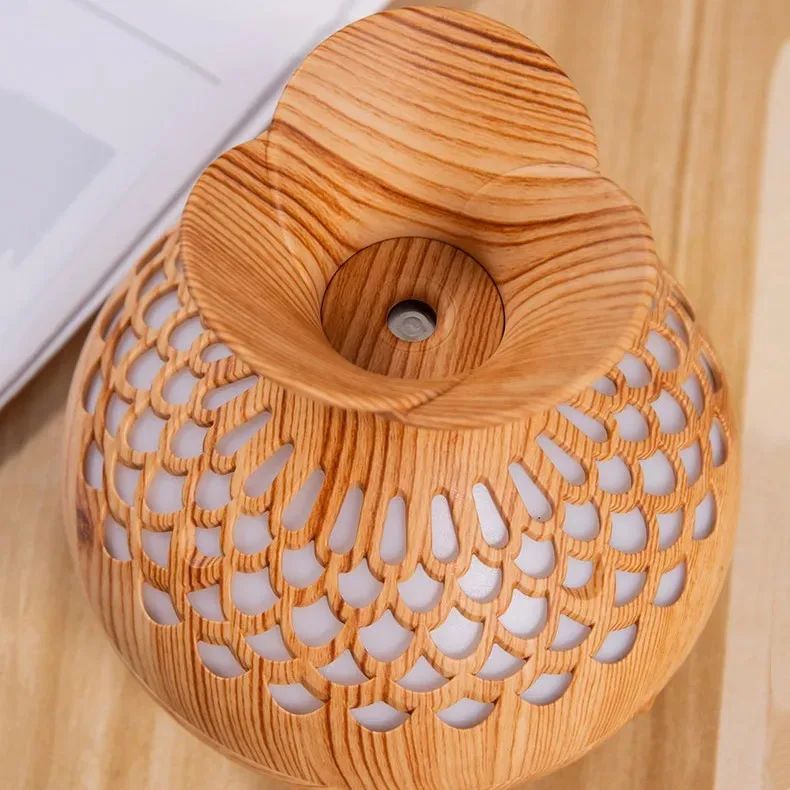 Wood Grain USB Aroma Humidifier 300ml