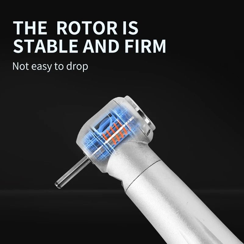 LED Dental High Speed Handpiece With Ceramic Bearing And Air Turbine Design
