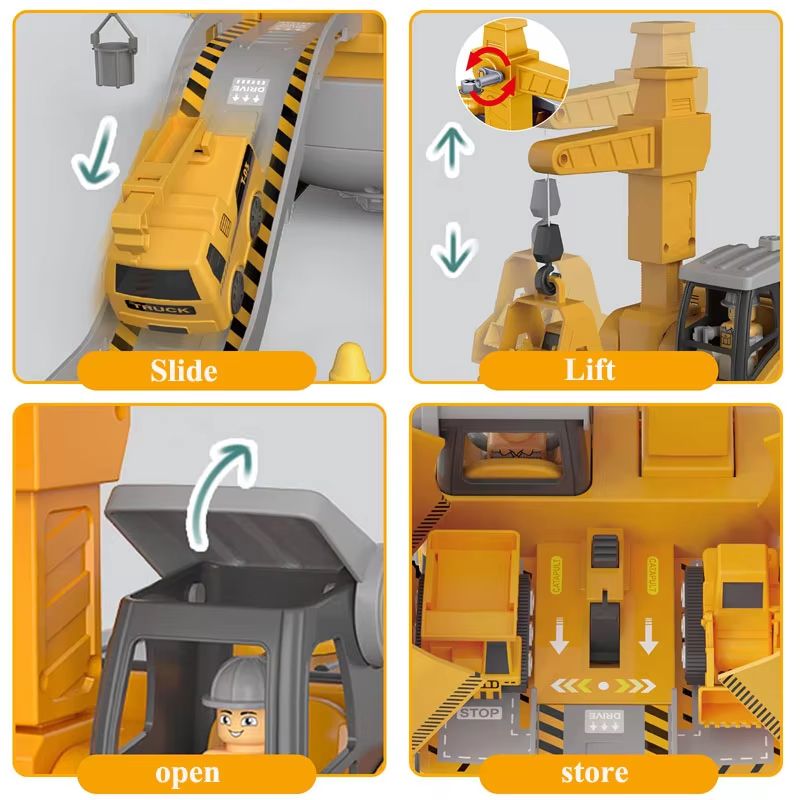 Kids Engineering Vehicle Building Set With Electric Drill And Tool Nuts