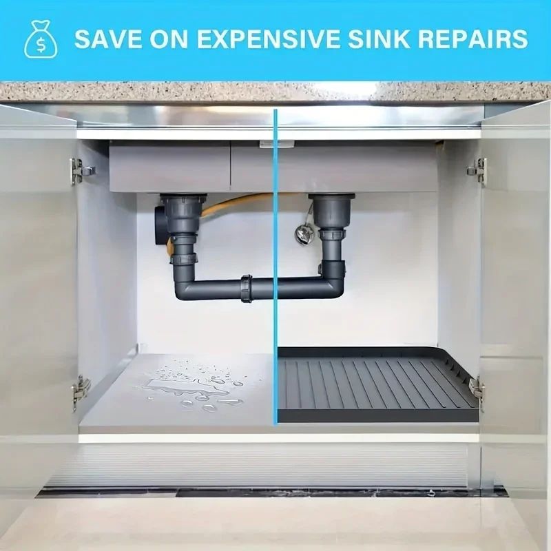 Waterproof Under Sink Cabinet Mat Drip Tray Liner