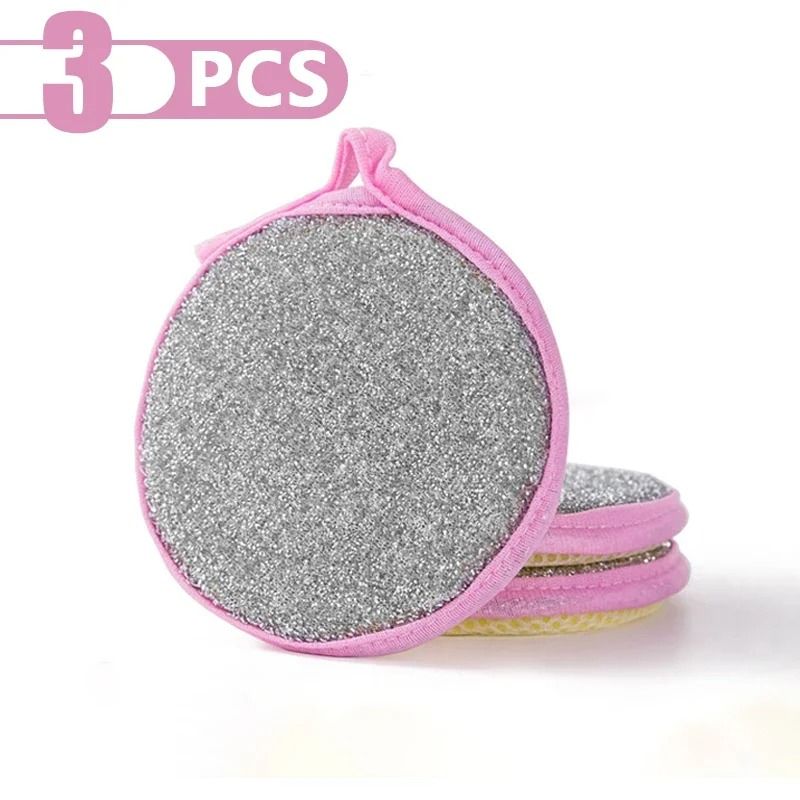 Double-Sided Reusable Dishwashing Sponge Set