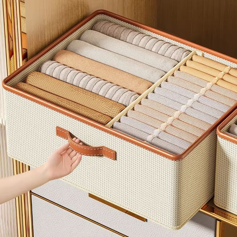 Foldable Clothes Storage Organizer Box for Closet and Drawer Organization