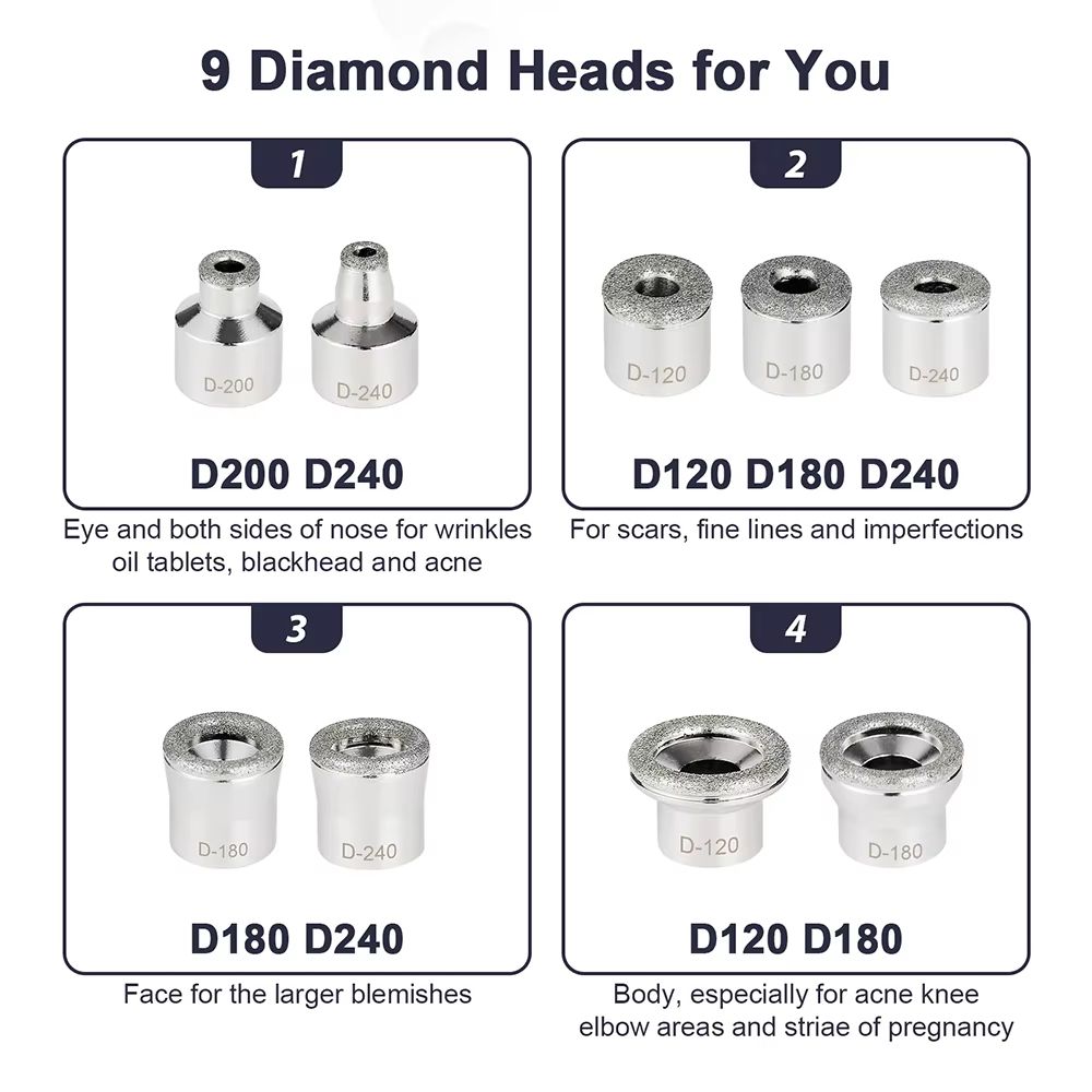 2-in-1 Diamond Microdermabrasion Machine with Hydrating Sprayer – Deep Facial Cleaning & Blackhead Remover