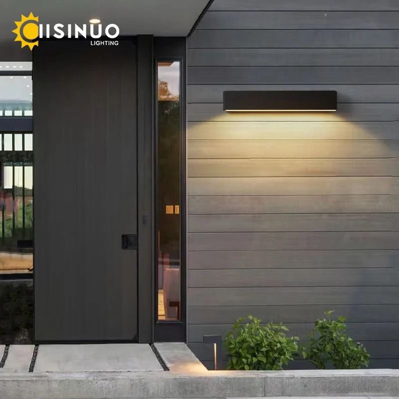 Modern Aluminum LED Outdoor Wall Sconce for Porch and Patio
