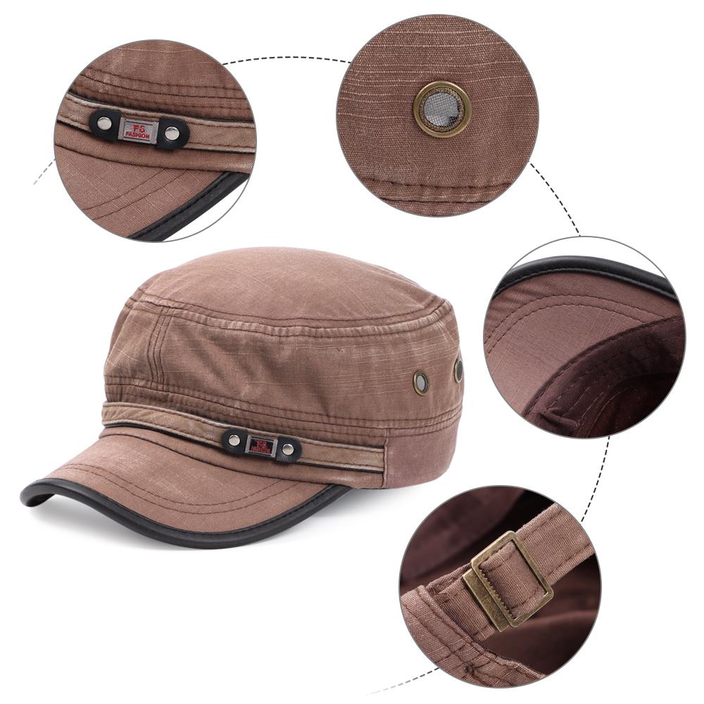 Sun Cap Hat Cadet Men Cotton Breathable Baseball Cap for Summer