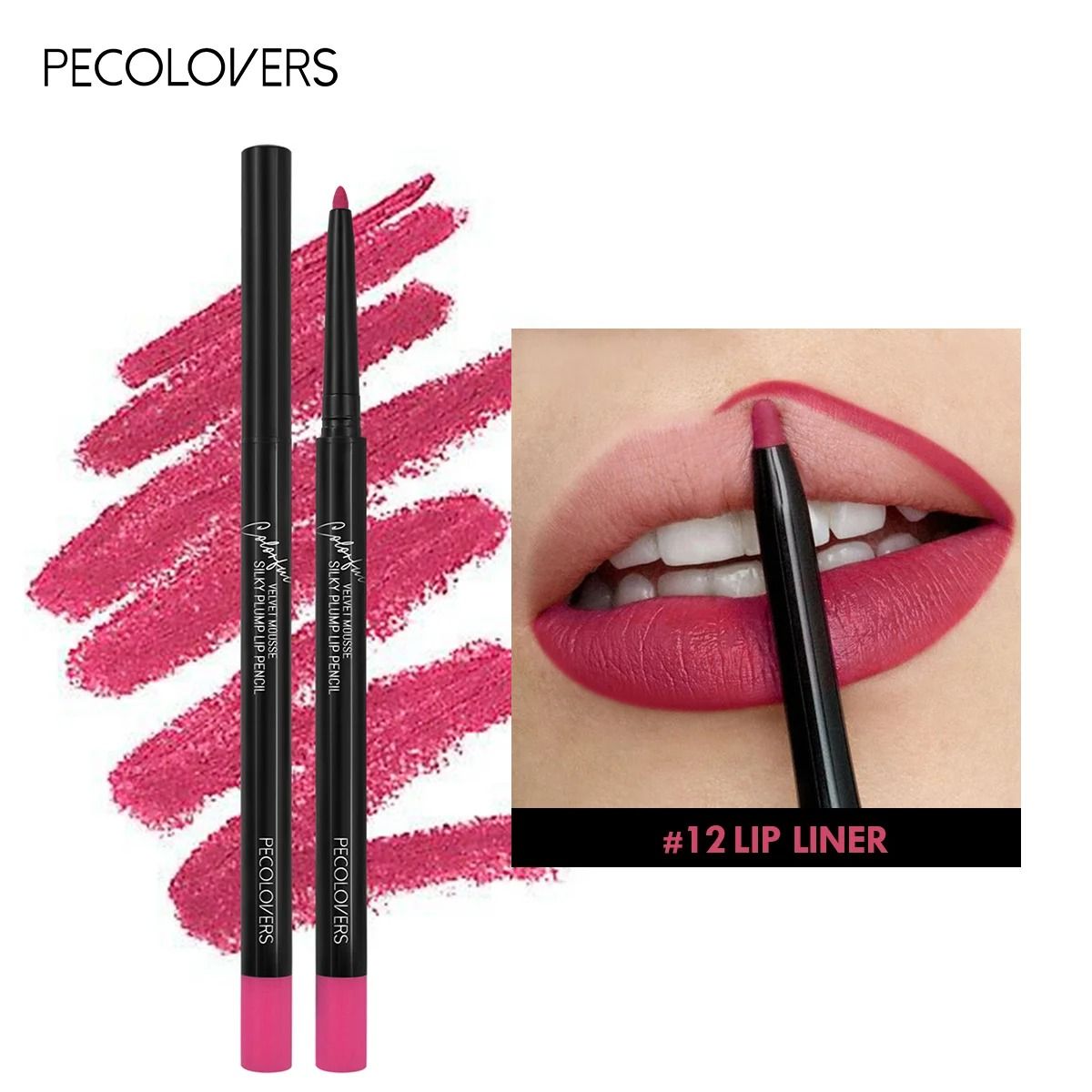 Waterproof Matte Red Contour Lipliner Pencil